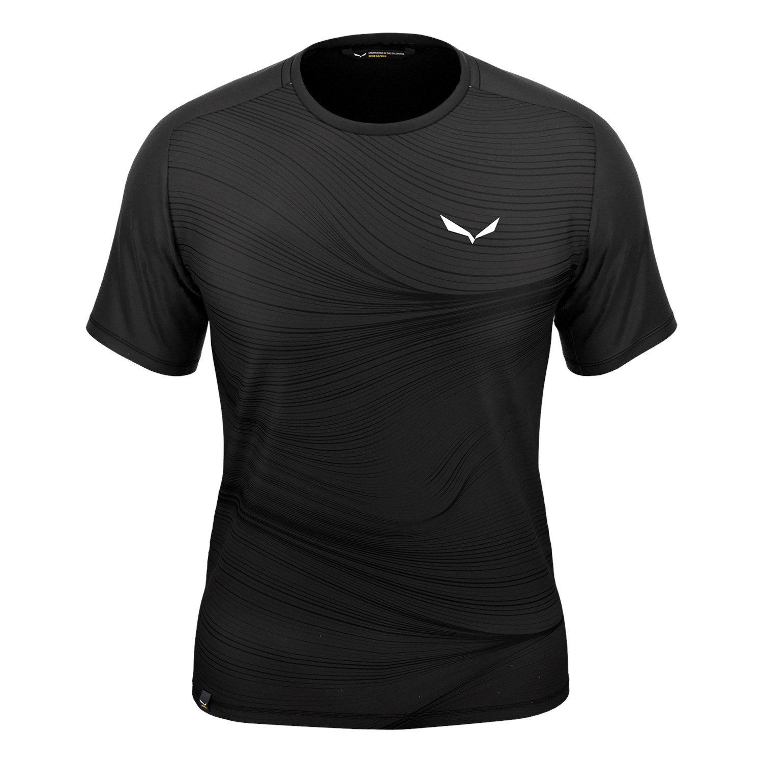 Camisetas Hombre Chile - Salewa Seceda Dry - Negras - LNFP-63740